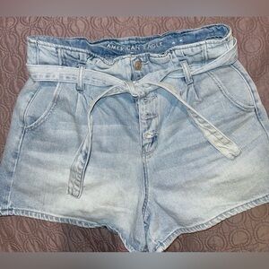 American Eagle Outfitters Light Blue High Waist Shorts